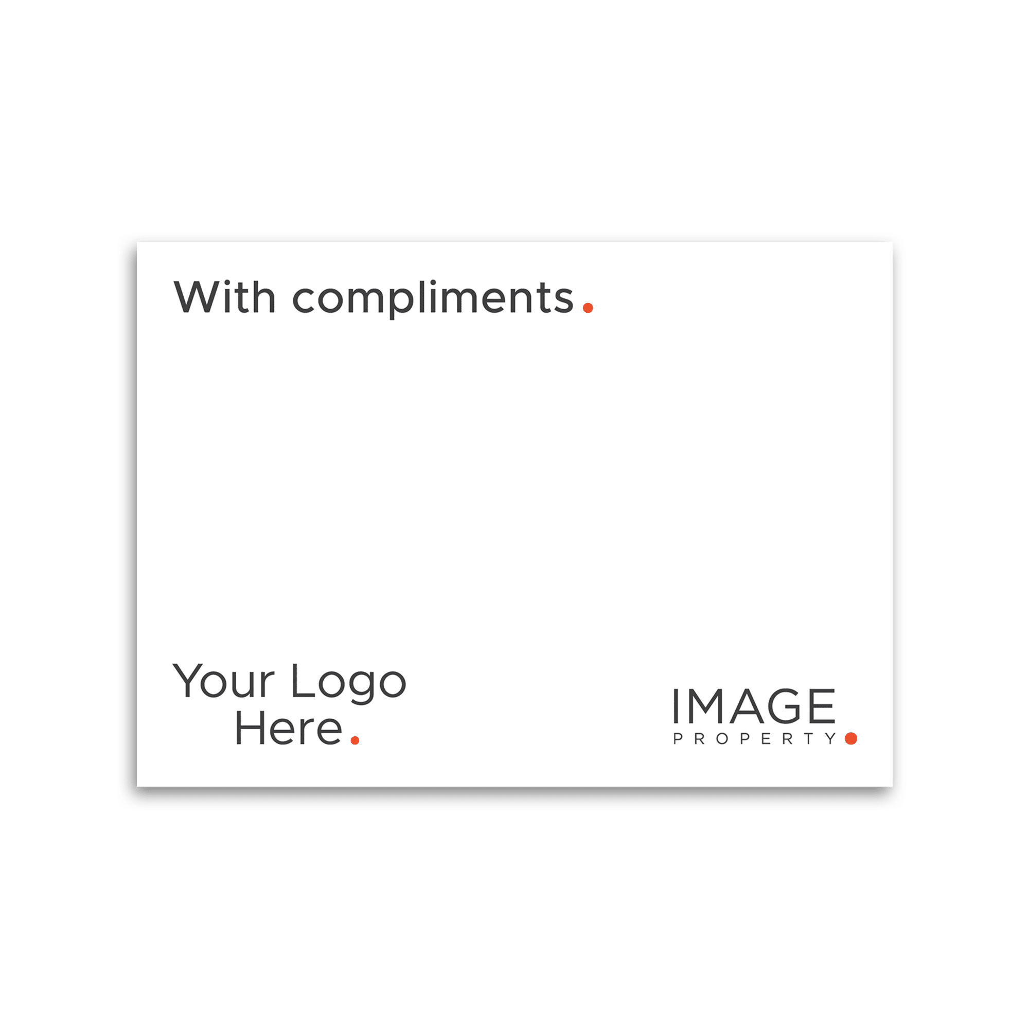 A6 One Sided Print Card