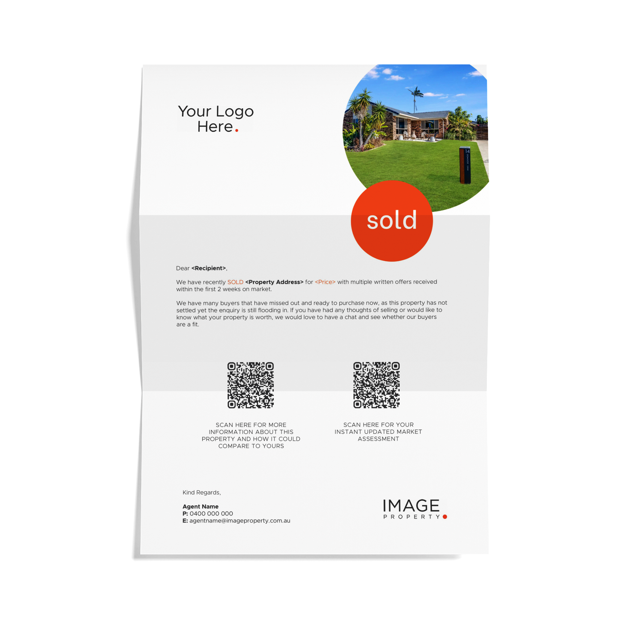 Just Sold Story Letter (with Graphics)